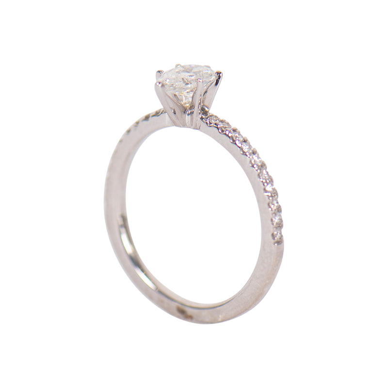 Pre-Owned Pear Shaped Diamond Engagement Ring