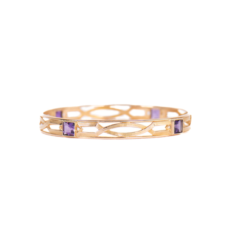 PRE-OWNED AMETHYST BANGLE