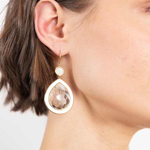 Pre-Owned Ippolita Mother of Pearl Ondine Teardrop Earrings