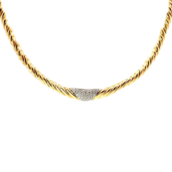 Pre-Owned Diamond Collar Necklace