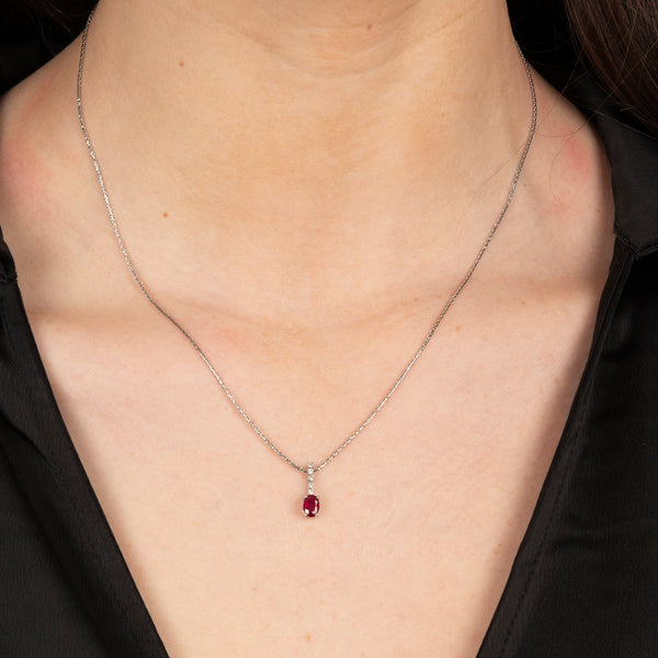 Pre-Owned Ruby and Diamond Pendant
