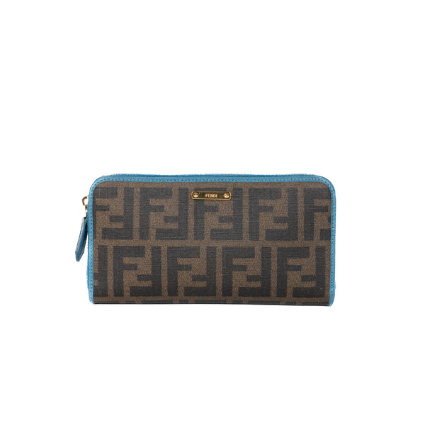 Pre-Owned Fendi Zucca FF Zip Around Wallet | STORE 5a Luxury