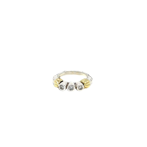 Pre-Owned Lagos Two-Tone Diamond Arcadian Ring