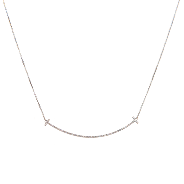 Pre-Owned Tiffany & Co. Diamond Tiffany T Smile Pendant | STORE 5a