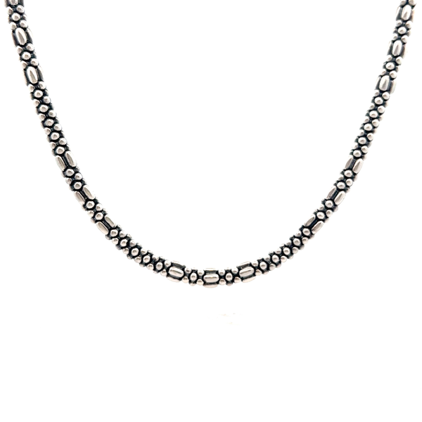 Pre-Owned Lagos Caviar Beaded Station Necklace | STORE 5a Luxury