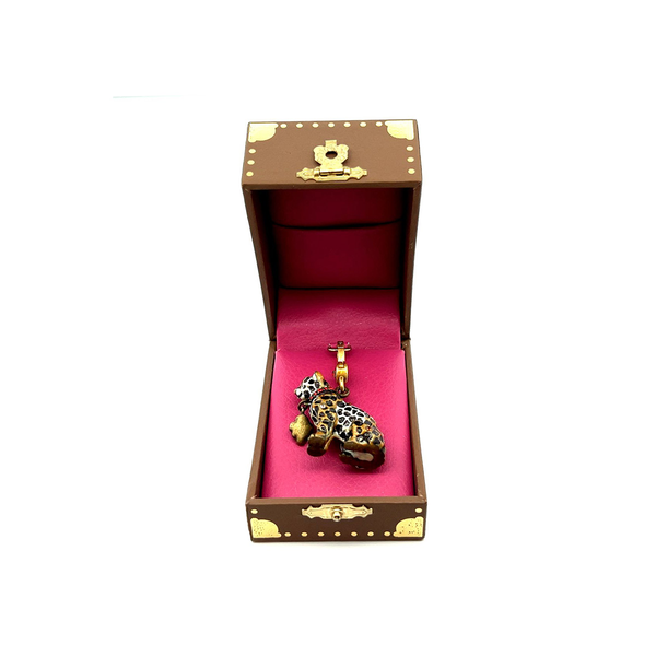 PRE-OWNED JAY STRONGWATER LEOPARD CHARM