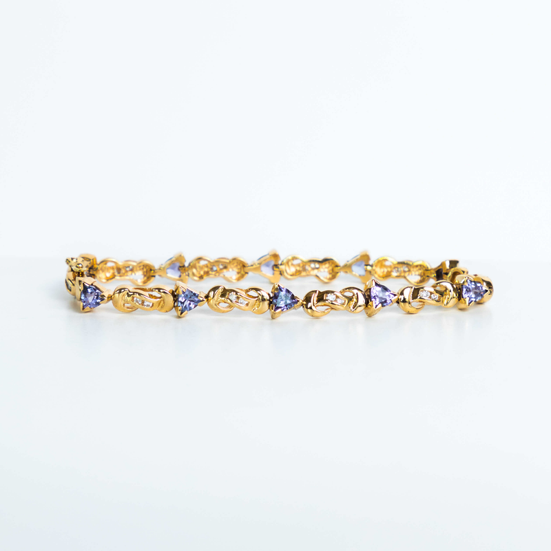 Pre-Owned Tanzanite and Diamond Bracelet