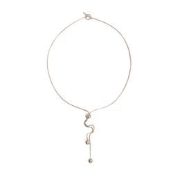 Pre-Owned Charles Krypell Scroll Toggle Lariat Necklace