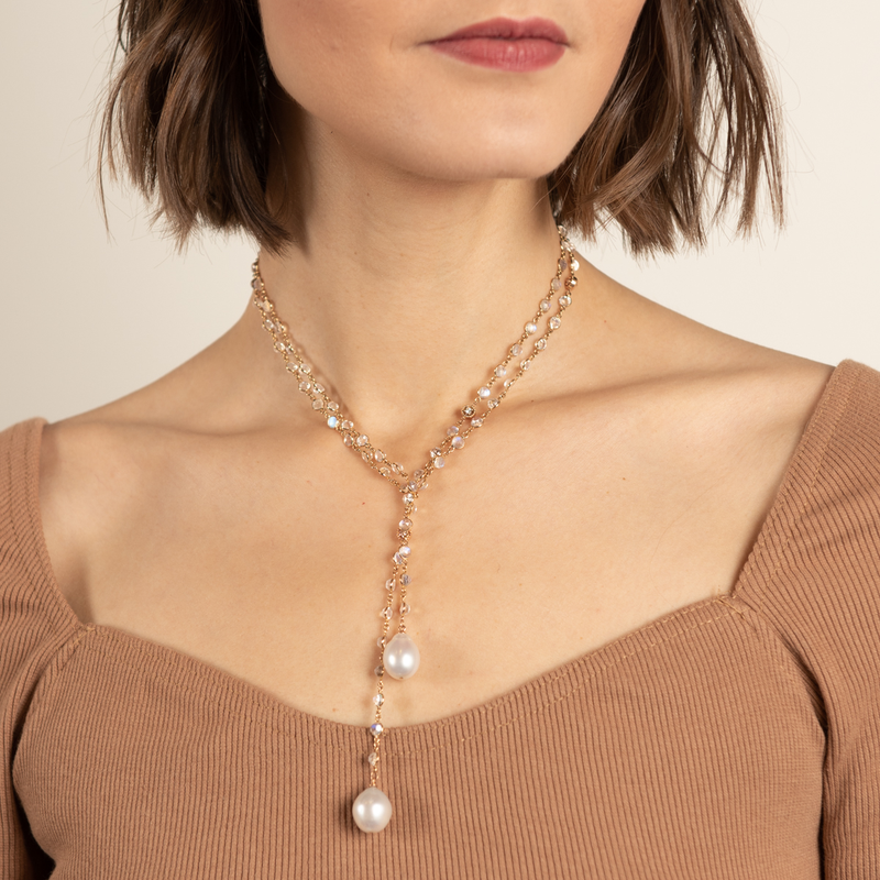 Pre-Owned Penny Preville Gemstone and Pearl Convertible Necklace