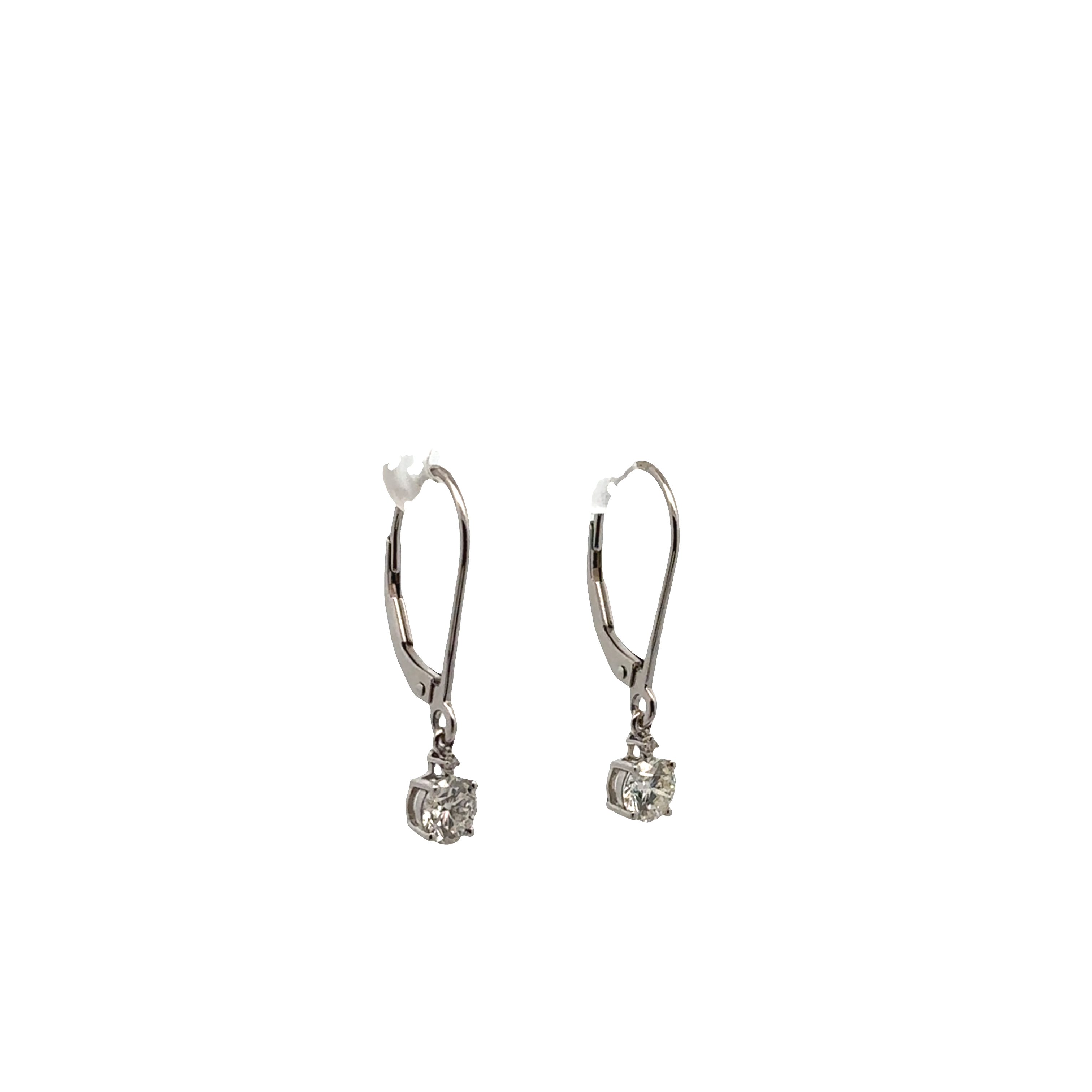 Pre-Owned Diamond Leverback Earrings