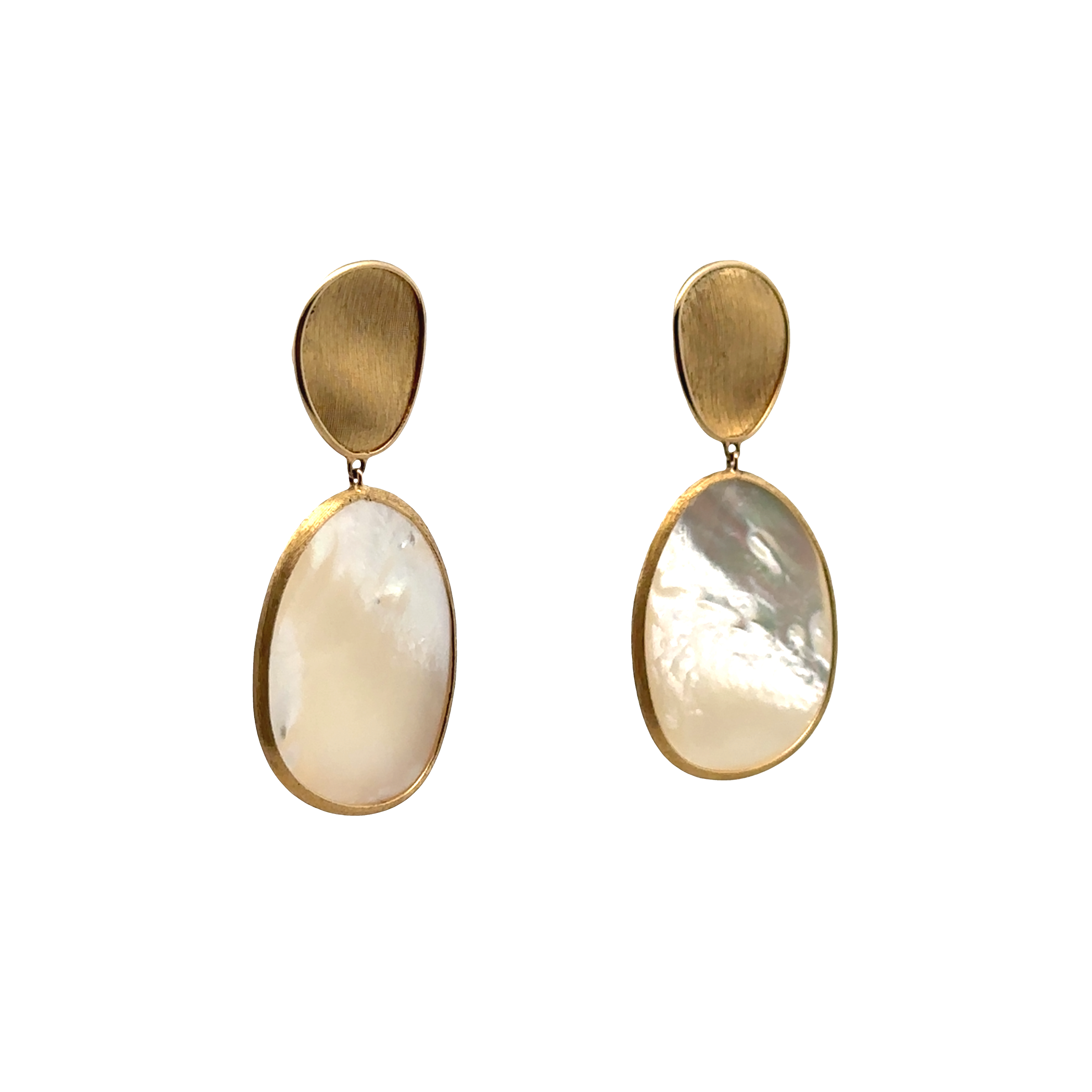 Pre-Owned Marco Bicego Lunaria Collection Mother of Pearl Drop Earrings