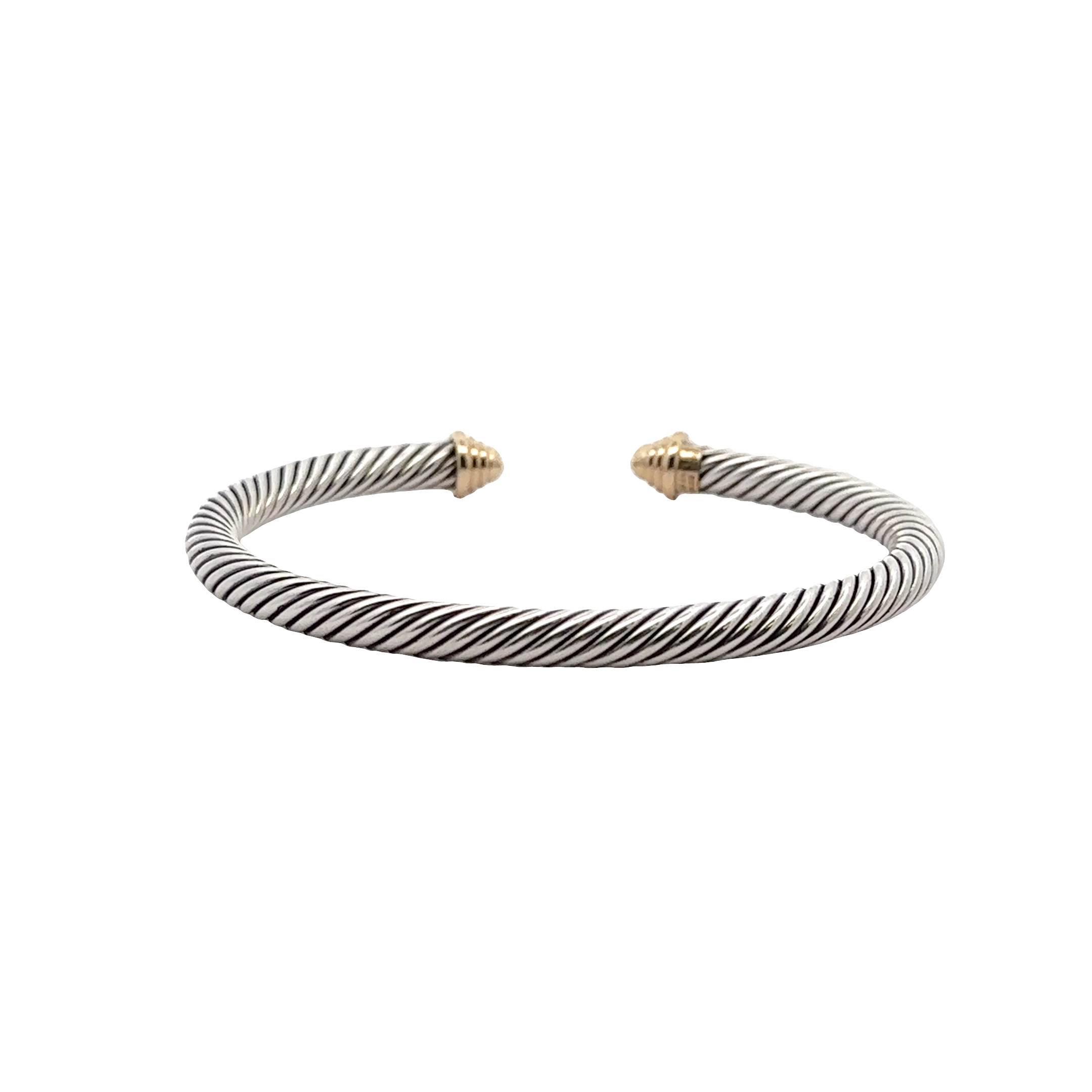 Pre-Owned David Yurman Two Tone Classic Cable Bracelet