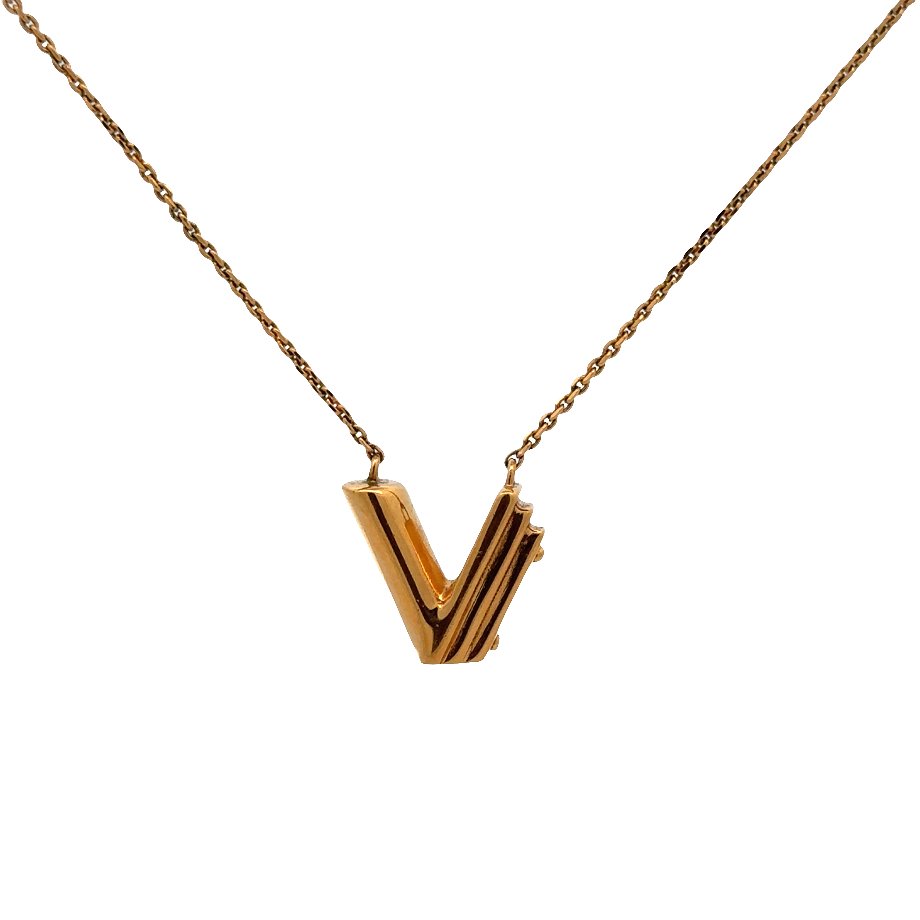 Pre-Owned Louis Vuitton LV & ME Initial "V" Necklace