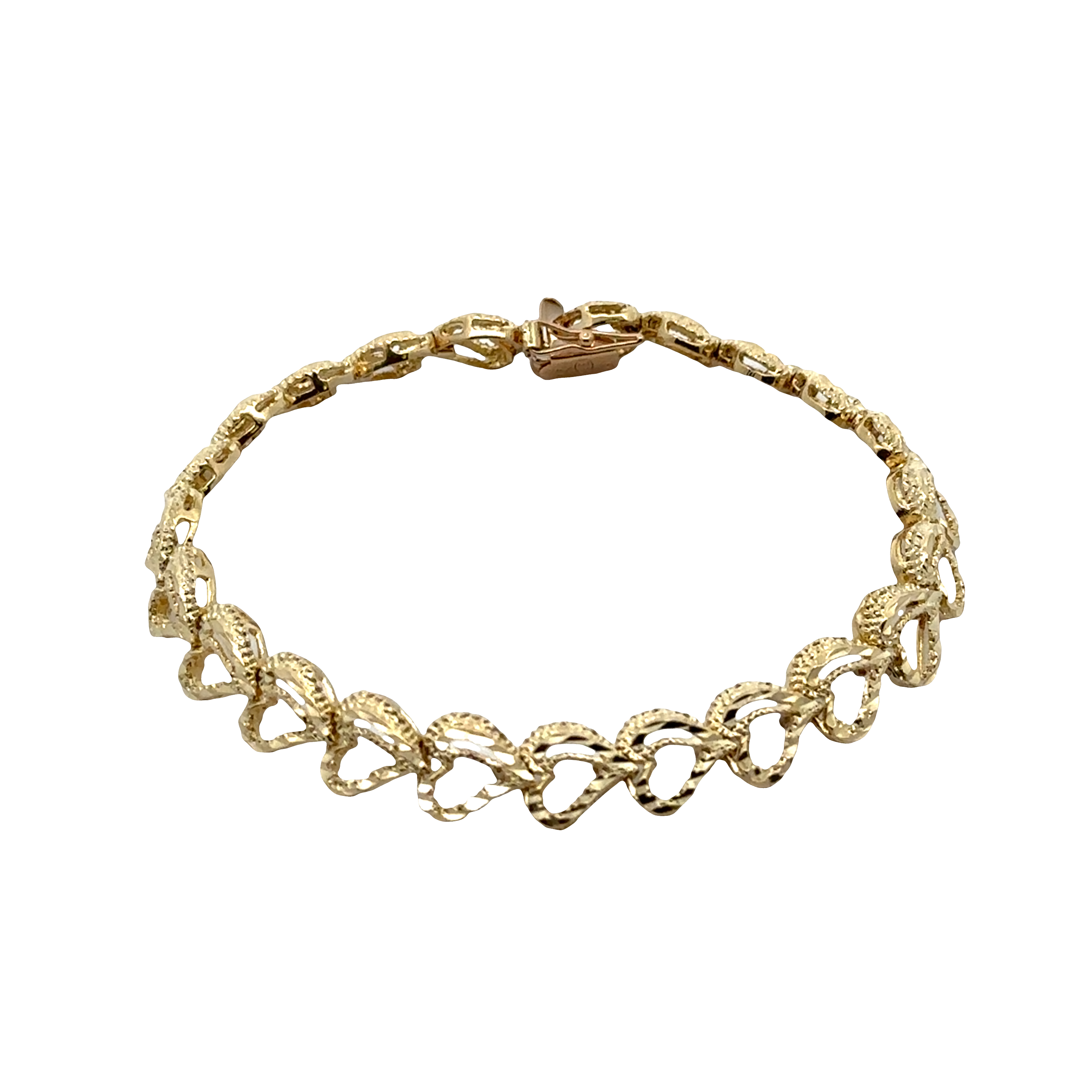 Pre-Owned Heart Link Bracelet