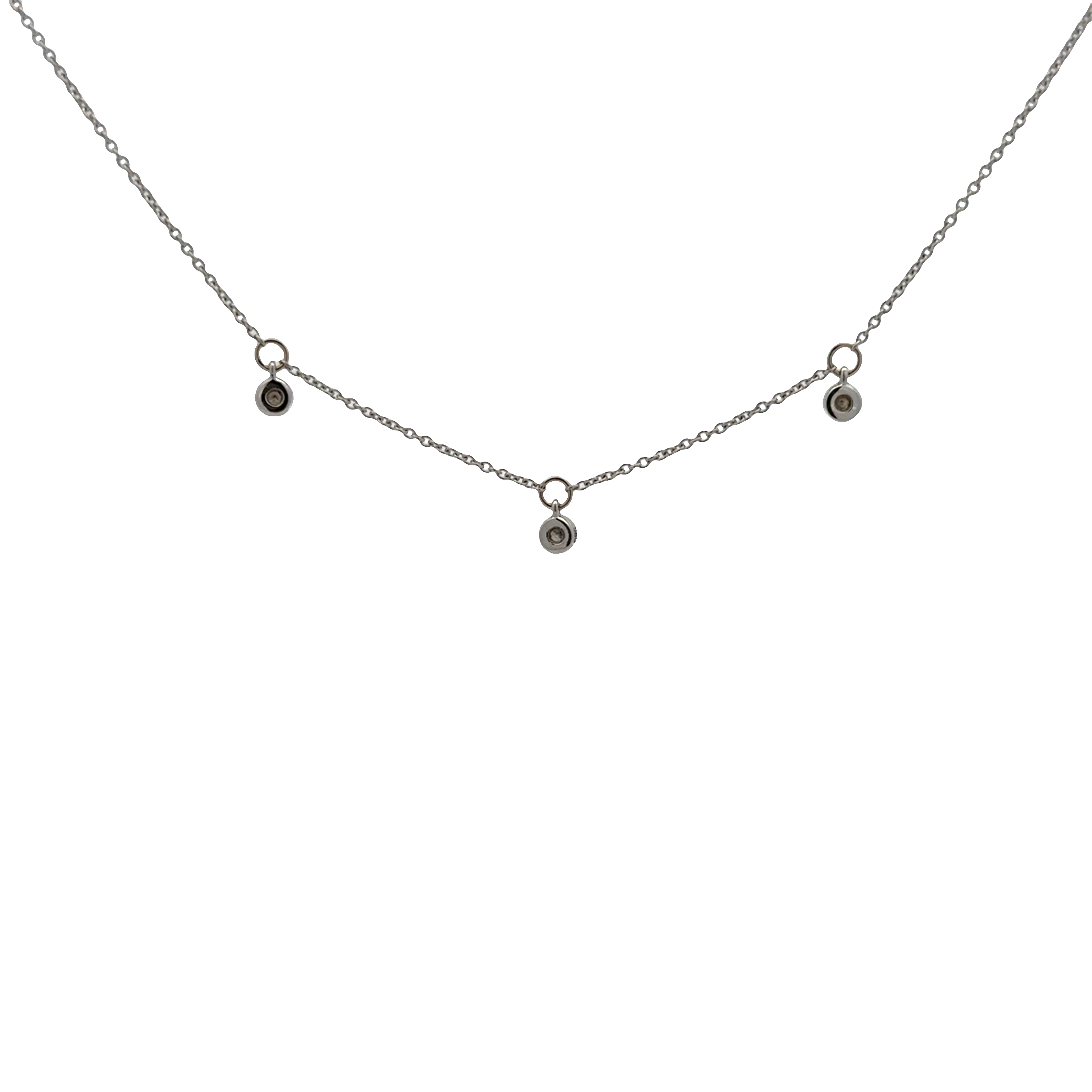 Pre-Owned Diamond Dangle Necklace