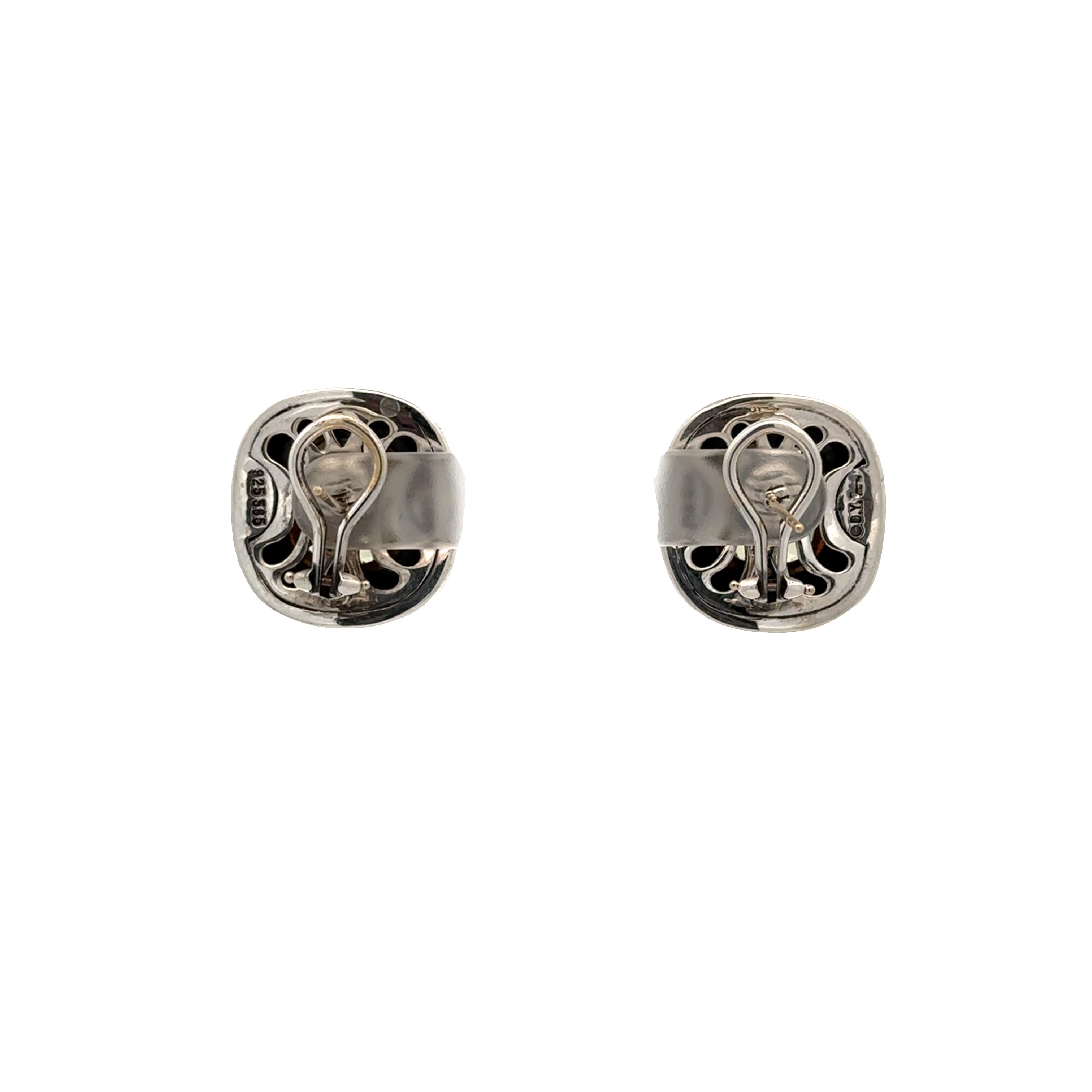 Pre-Owned David Yurman Lemon Quartz Two Tone Albion Earrings