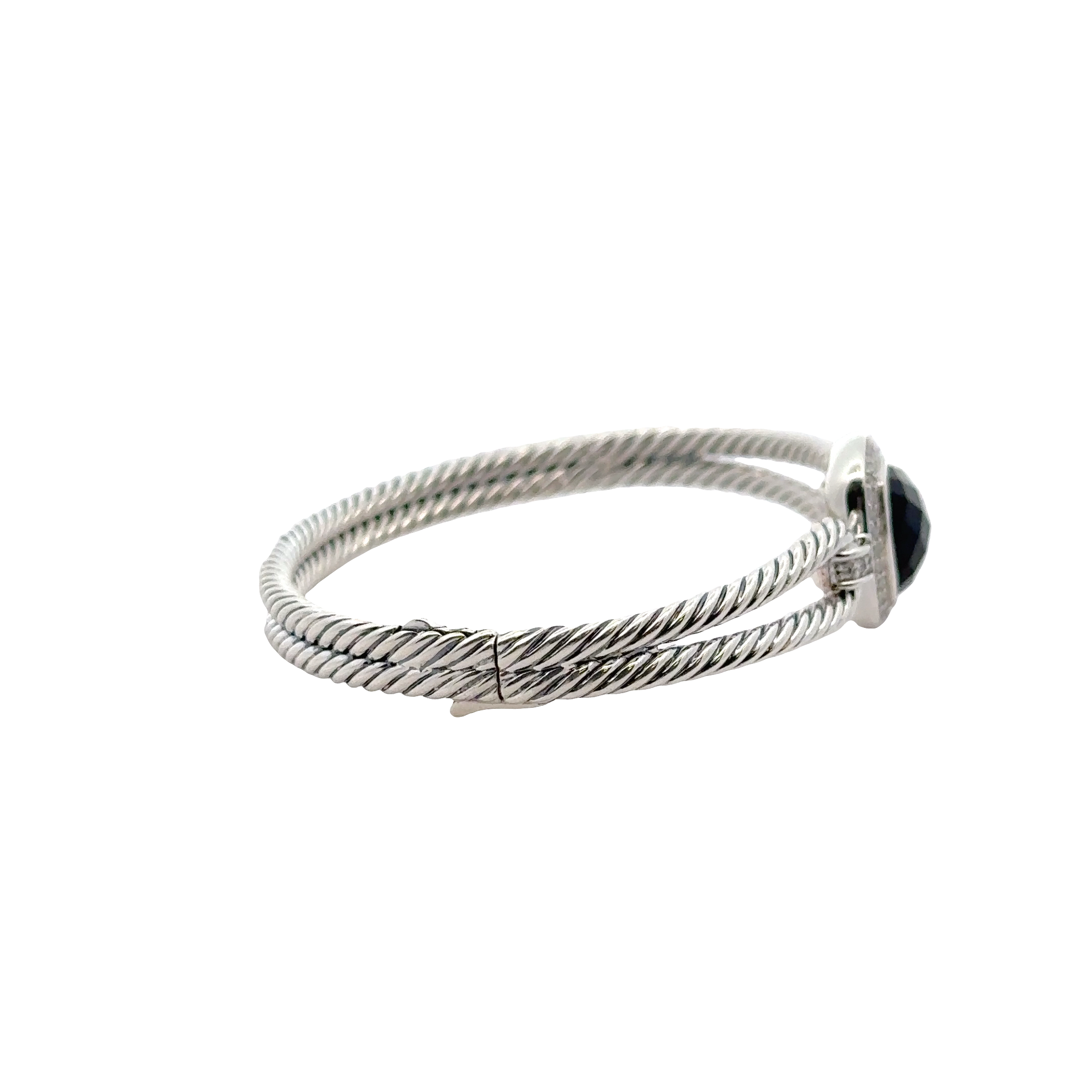 Pre-Owned David Yurman Onyx and Diamond Albion Bracelet
