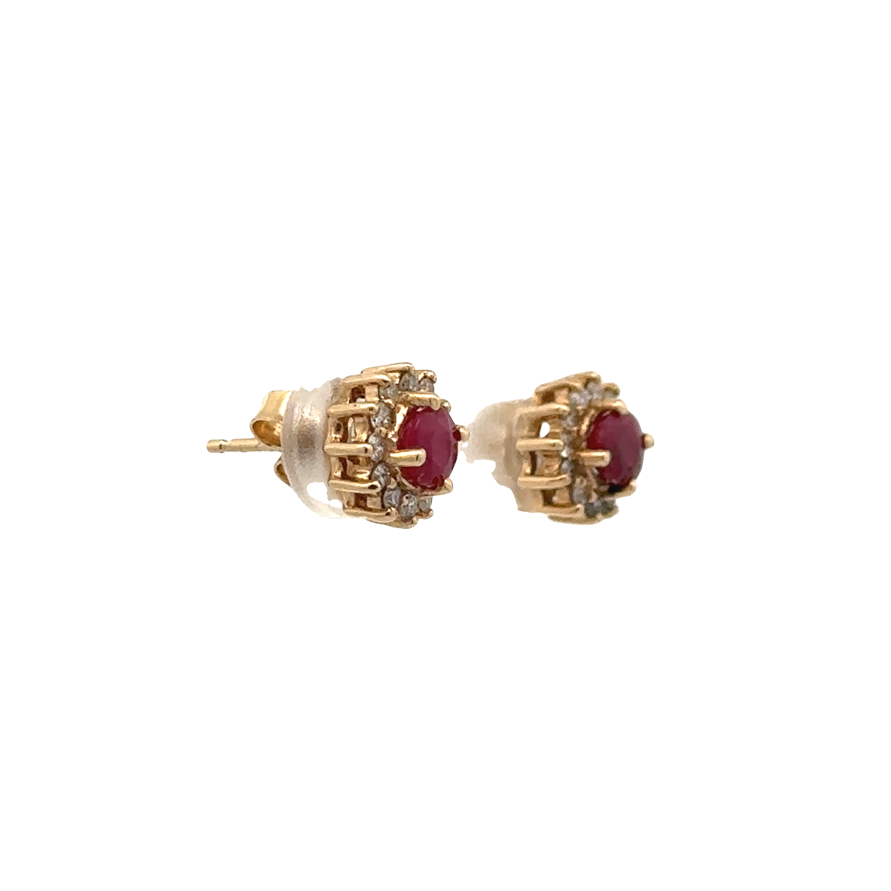 Pre-Owned Ruby and Diamond Earrings
