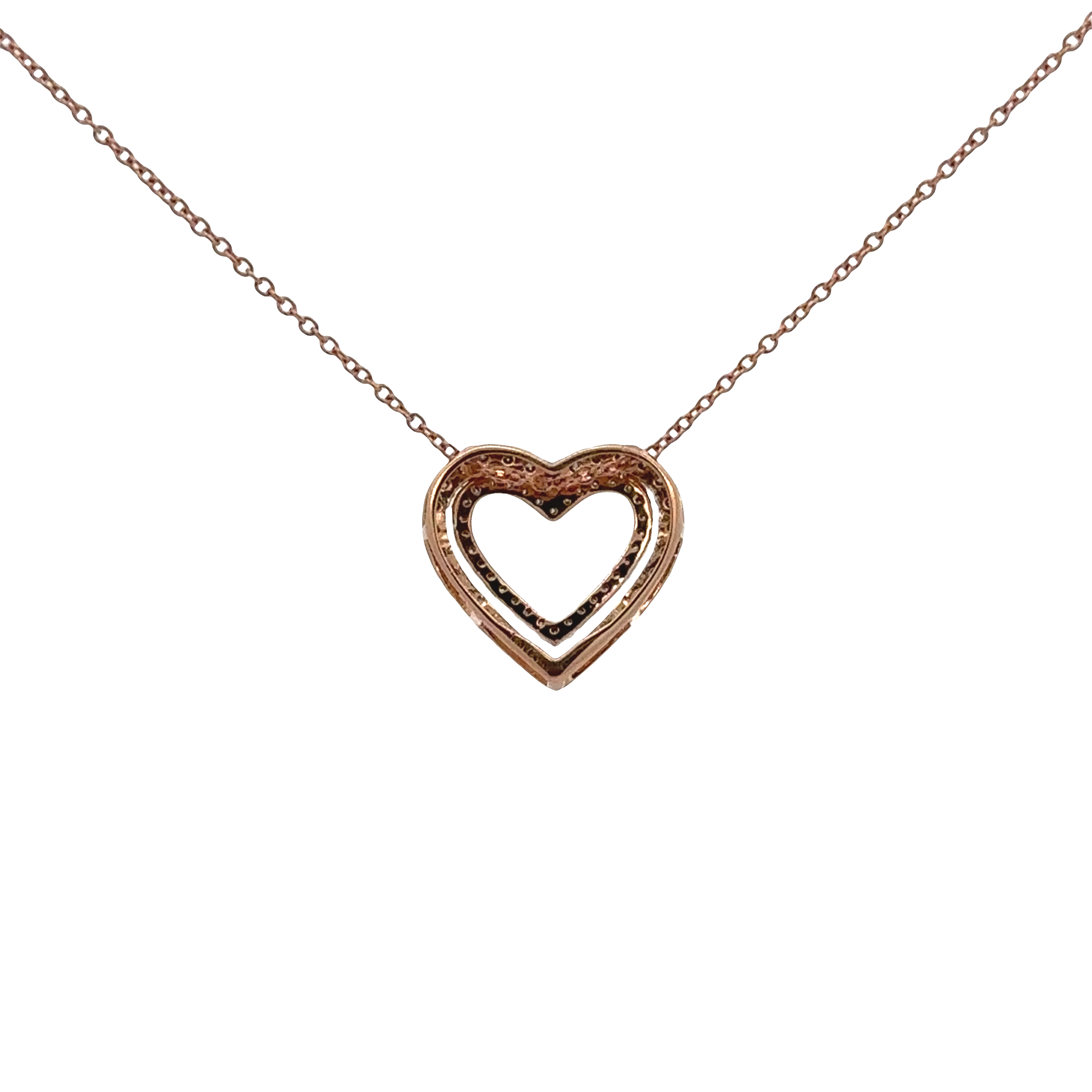 Pre-Owned Le Vian Diamond Open Heart Pendant Necklace