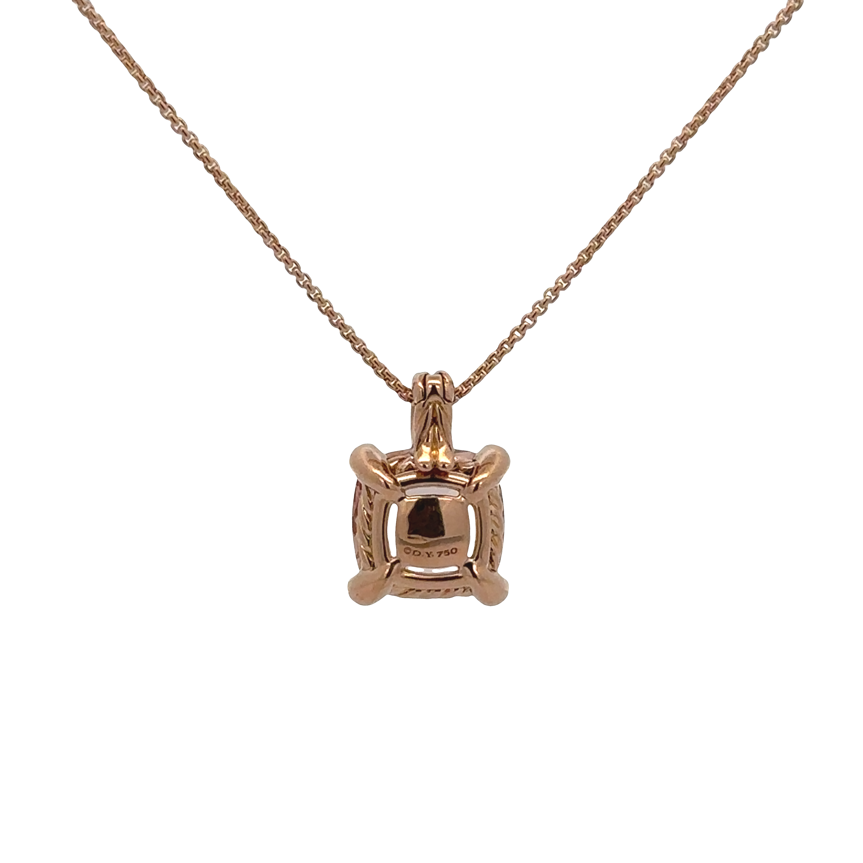 Pre-Owned David Yurman Morganite and Diamond Chatelaine Pendant Necklace