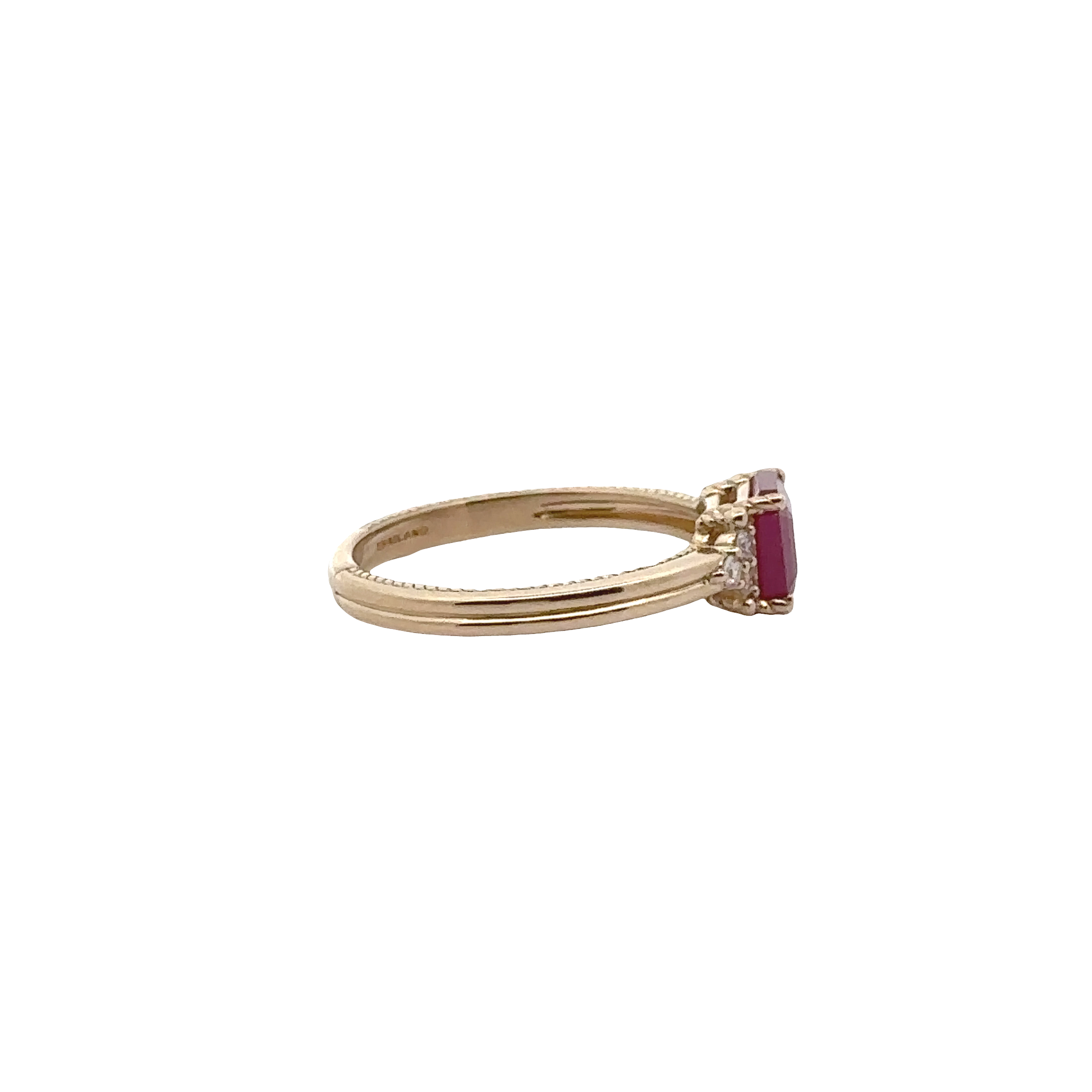 Pre-Owned Judith Ripka Ruby and Diamond Accent Ring