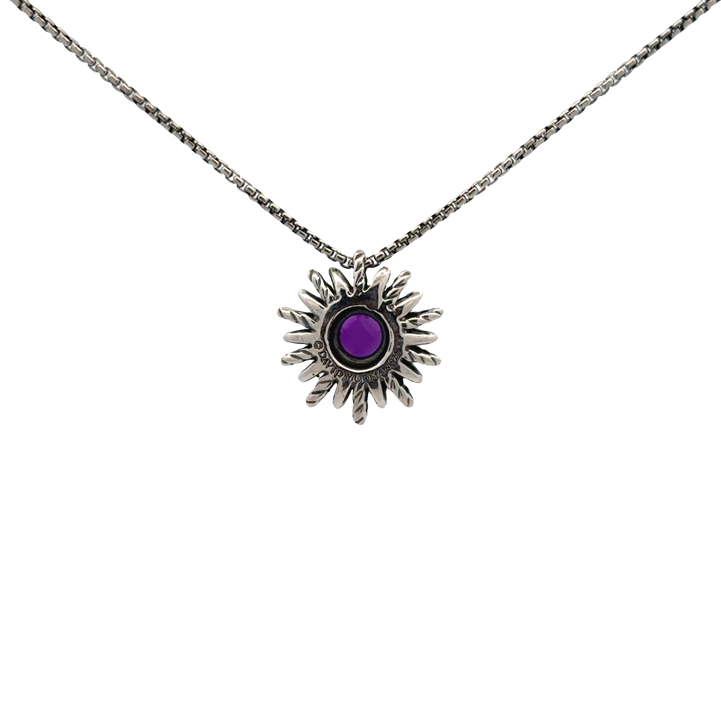Pre-Owned David Yurman Amethyst Starburst Pendant Necklace