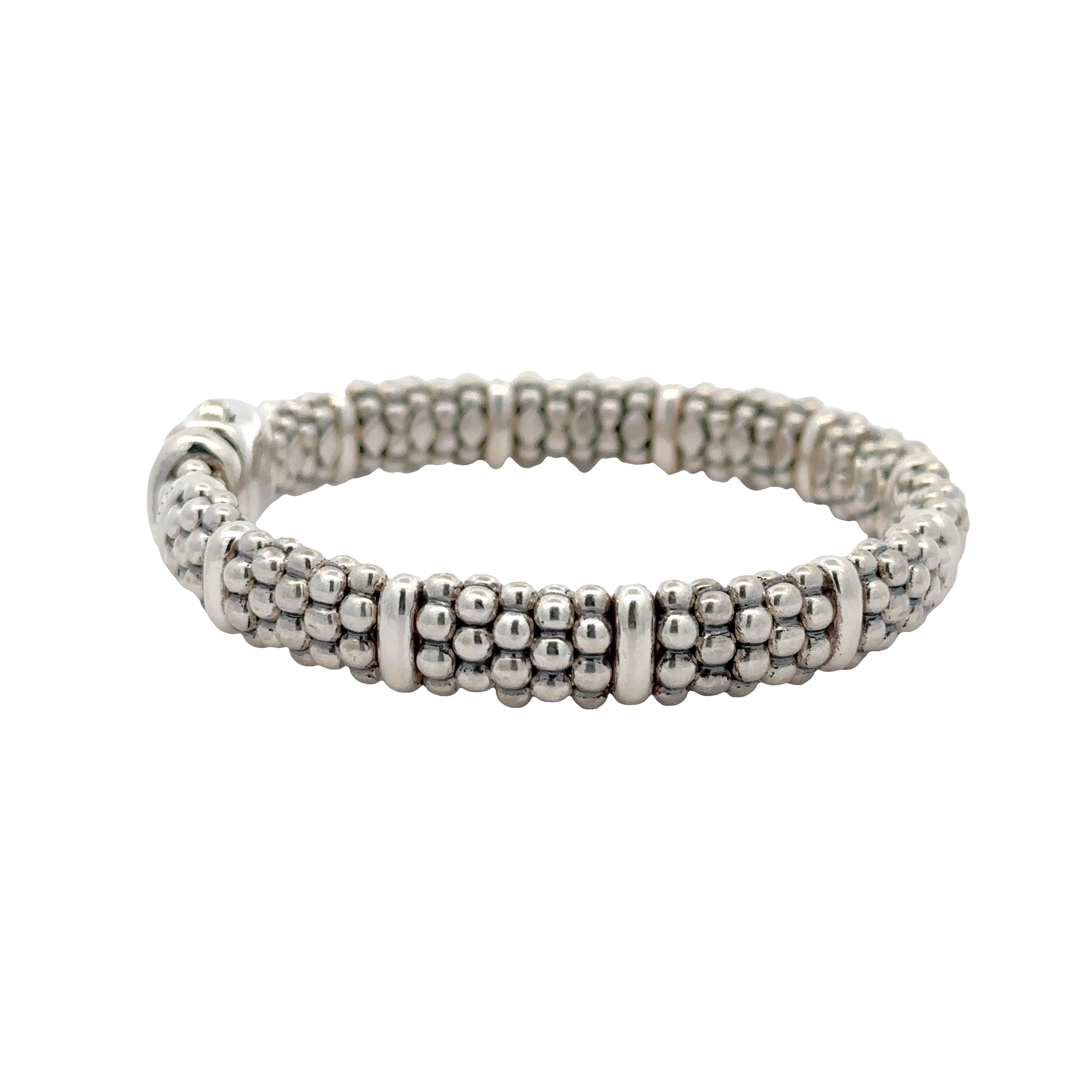 Pre-Owned Lagos Signature Caviar Station Bracelet