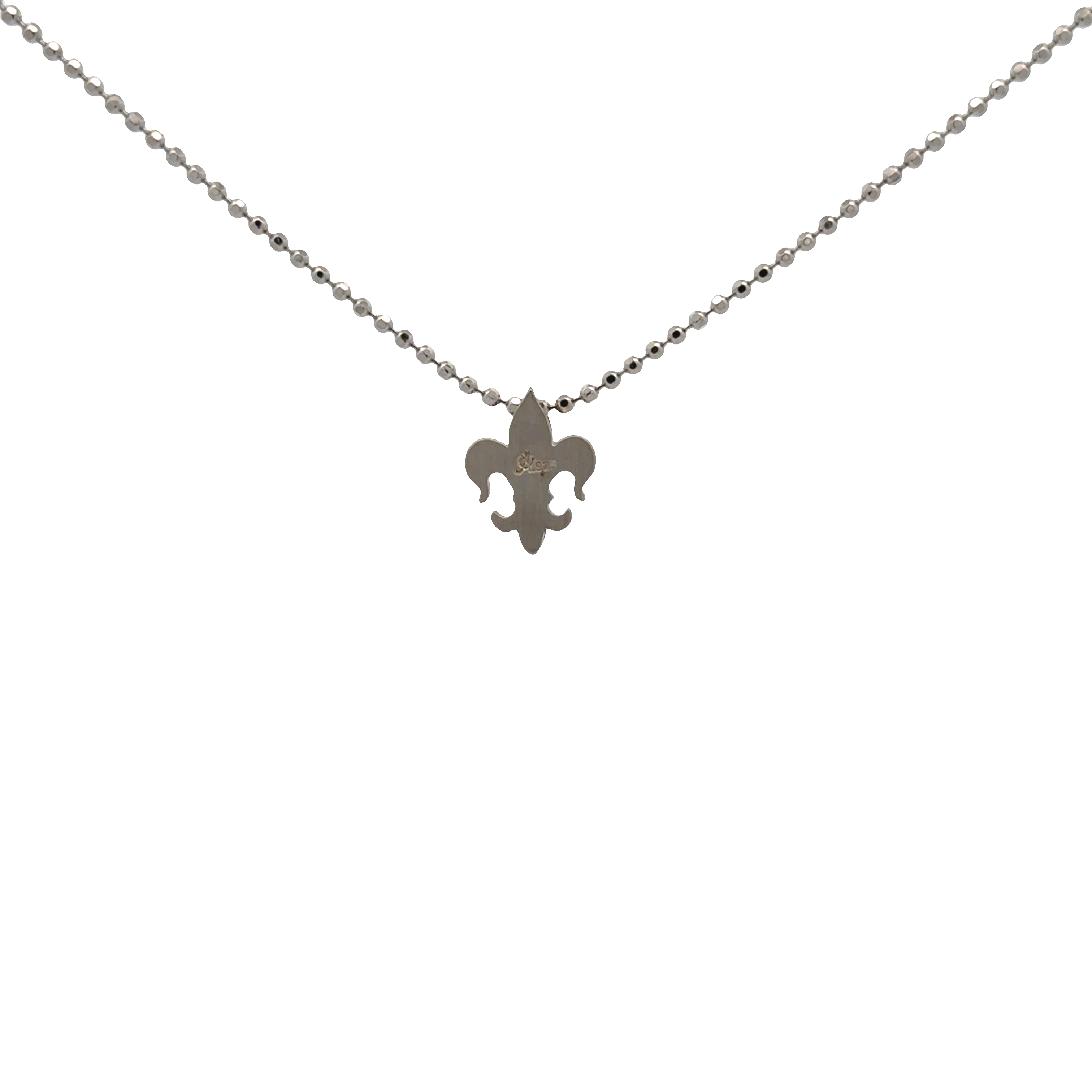 Pre-Owned Alex Woo Little Faith "Fleur De Lis" Pendant Necklace