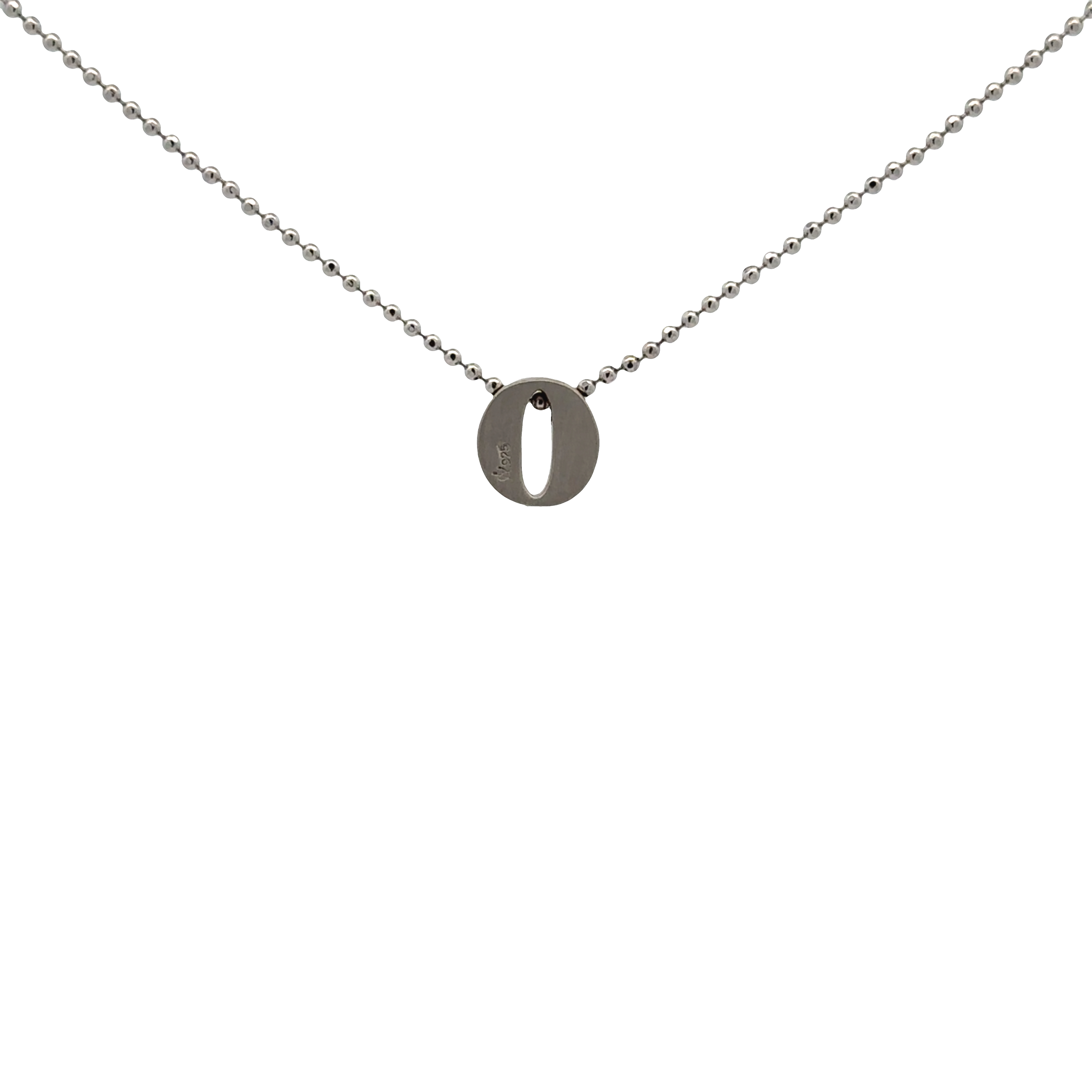 Pre-Owned Alex Woo Little Letter "O" Pendant Necklace