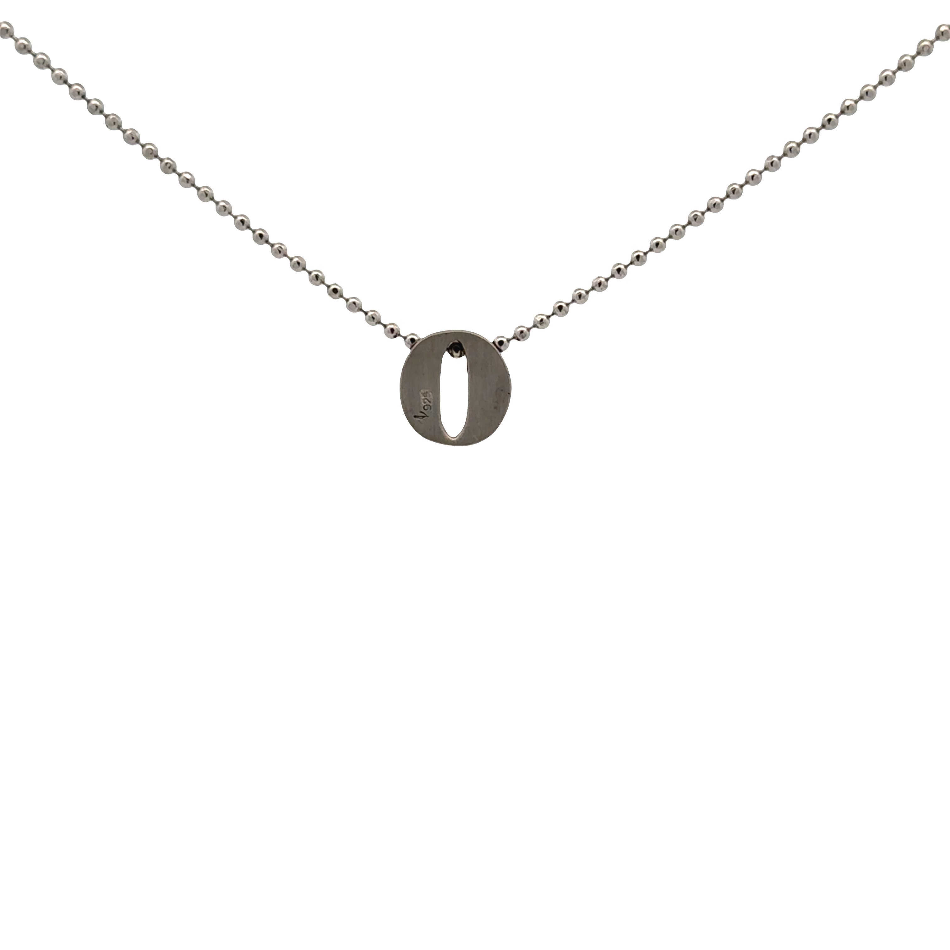 Pre-Owned Alex Woo Little Letter "O" Pendant Necklace