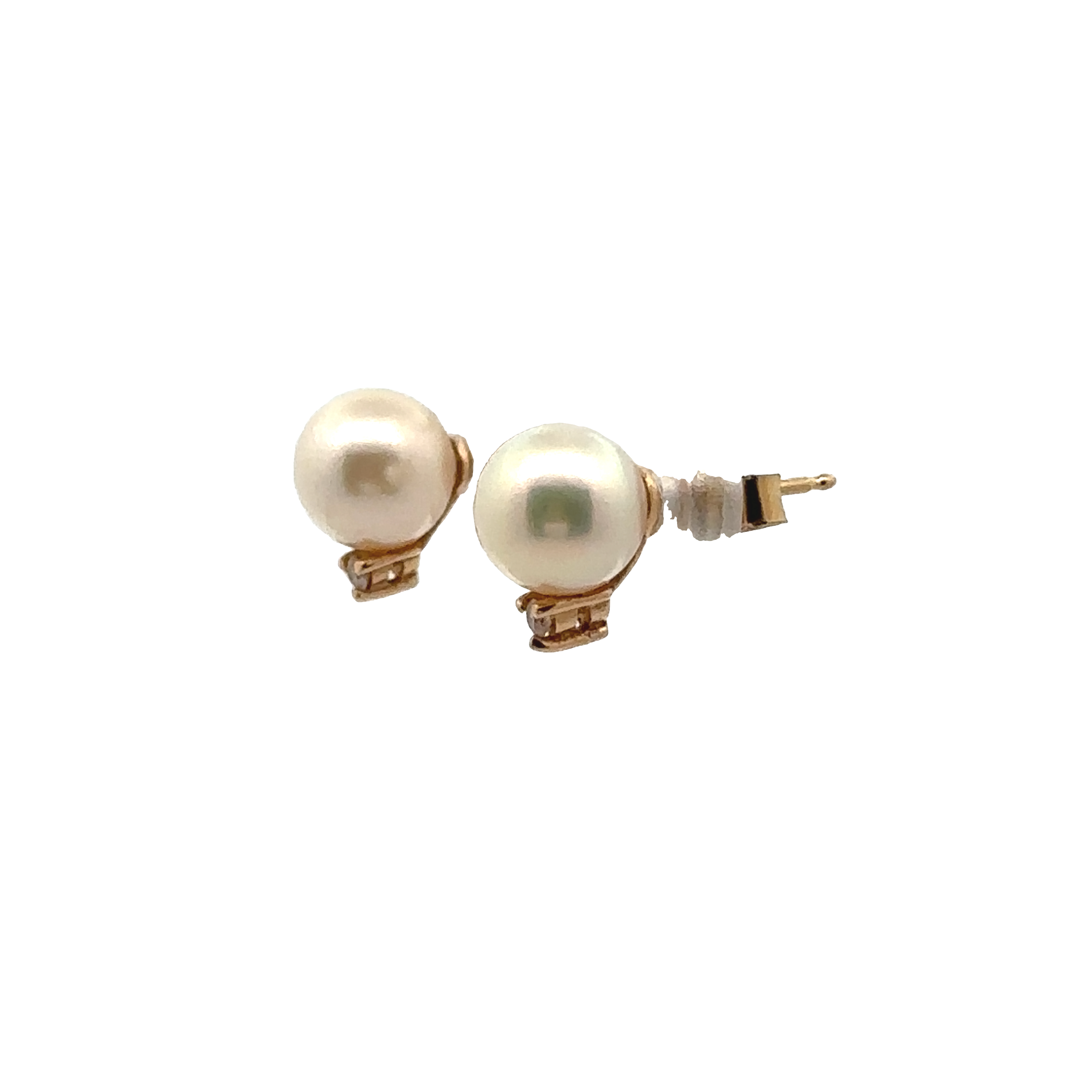 Pre-Owned Pearl and Diamond Earrings