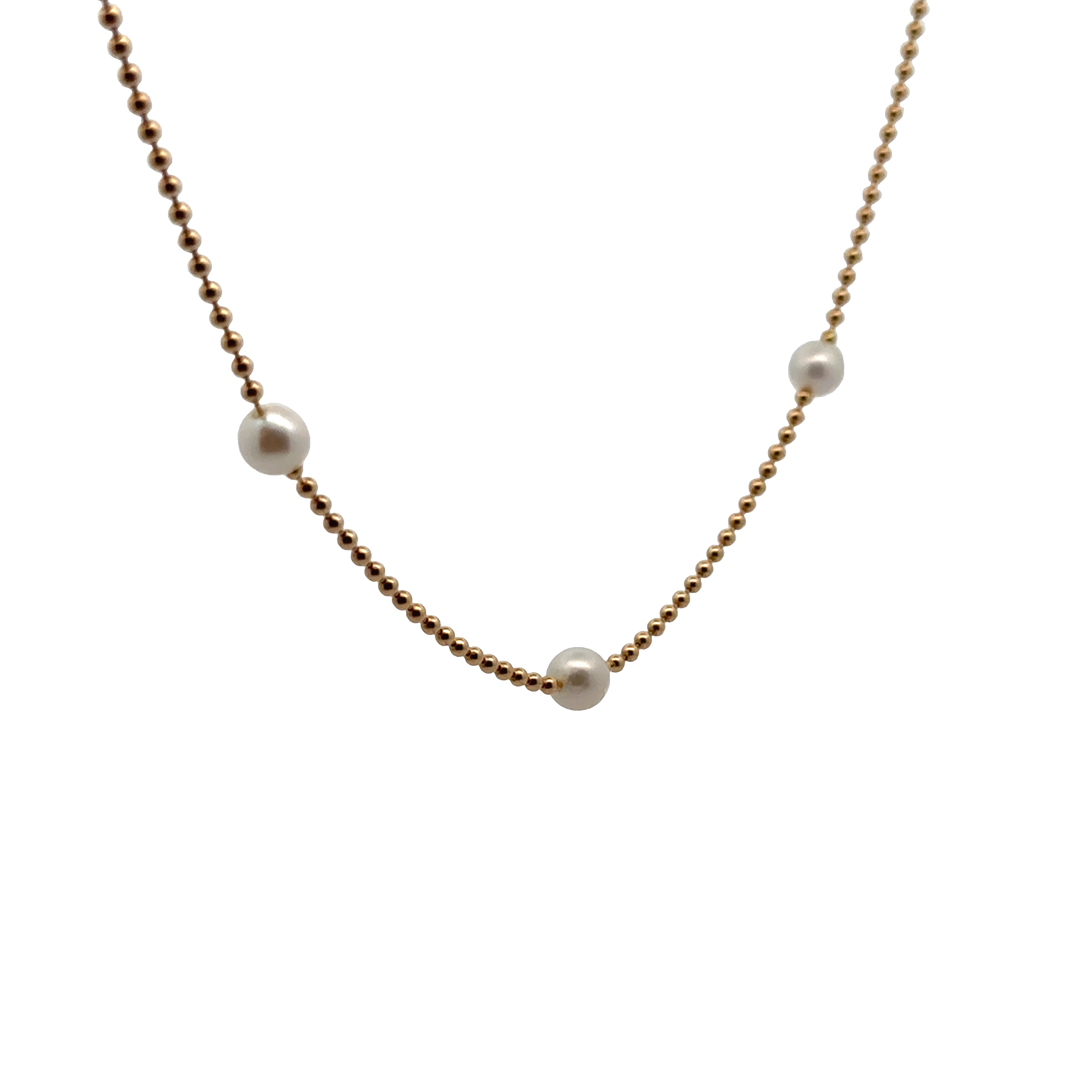 Pre-Owned Roberto Coin Cultured Pearl Station Necklace