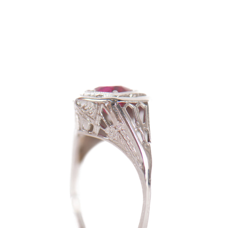 Pre-Owned Synthetic Ruby Ring