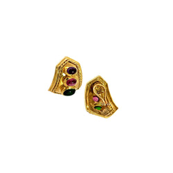 Pre-Owned Tourmaline Statement Earrings