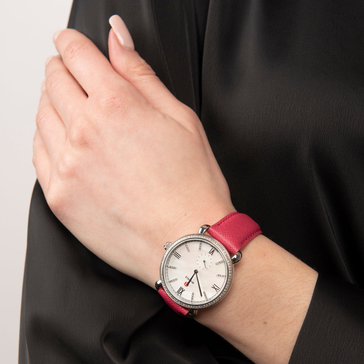 Pre-Owned Michele Gracile Diamond Watch