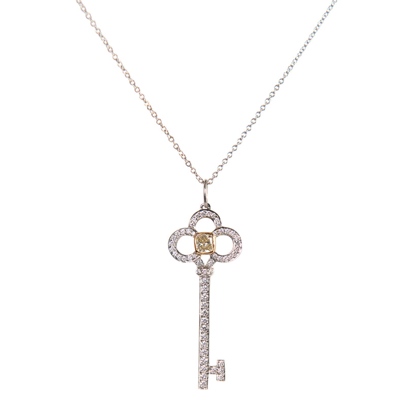 Pre-Owned Tiffany & Co. Diamond Key Pendant