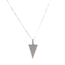 Pre-Owned Nina Gilin Diamond Triangle Pendant