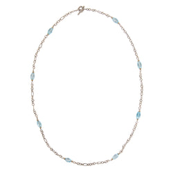 Pre-Owned David Yurman Blue Topaz Mini Bijoux Long Necklace