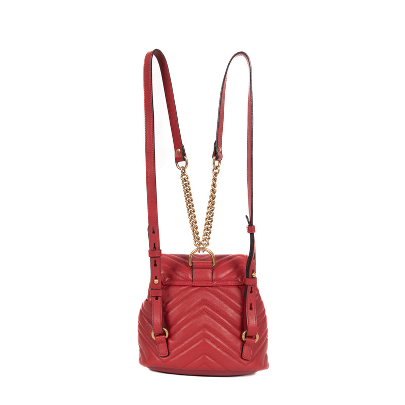 gucci backpack women's mini Gucci, GG Marmont leather backpack, Women, Red, Unisize, Backpacks
