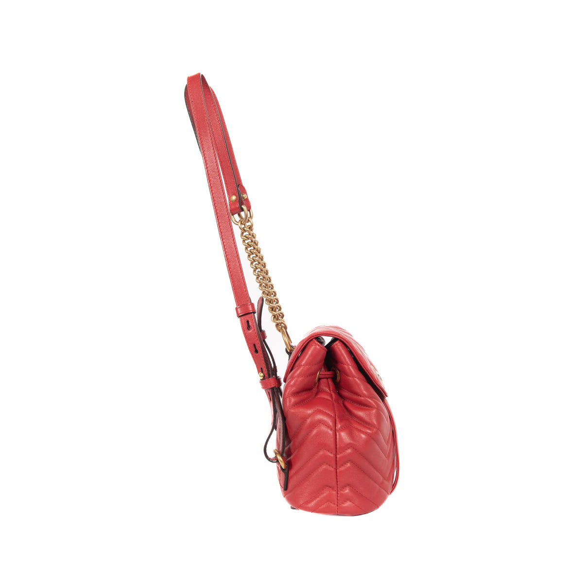 Authentic Gucci Matelasse GG Marmont Flap Backpack Gucci - Marmont Backpack - Black Calfskin Matelassé Leather  main image 2