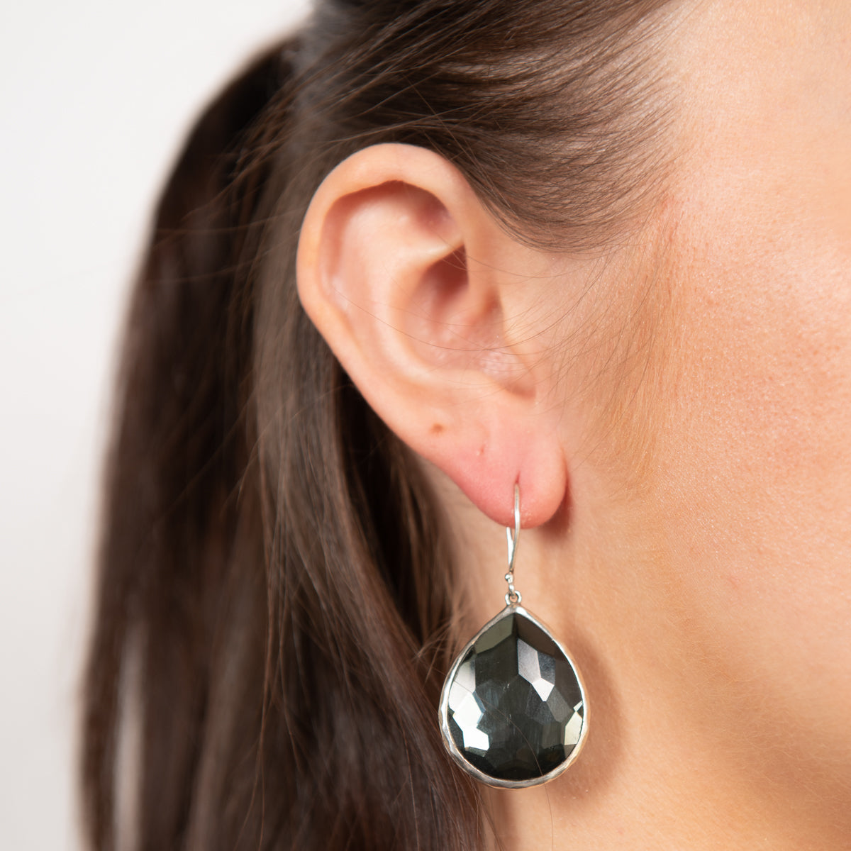 Pre-Owned Ippolita Hematite Doublet Rock Candy Earrings