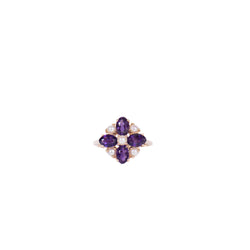 Pre-Owned Amethyst and Pearl Ring