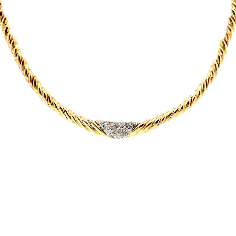 Pre-Owned Diamond Collar Necklace