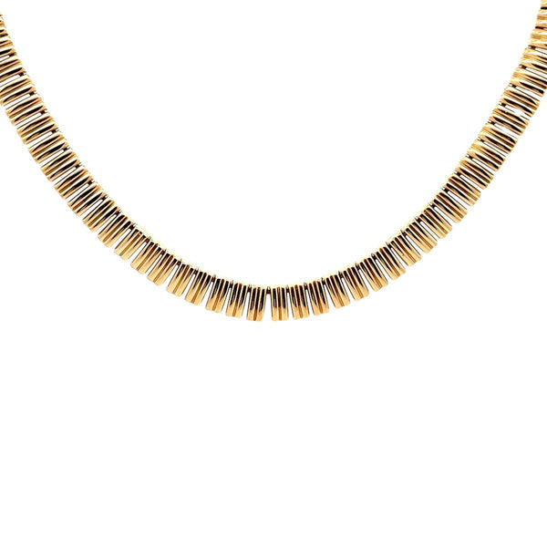 Pre-Owned Italian Ribbed Necklace