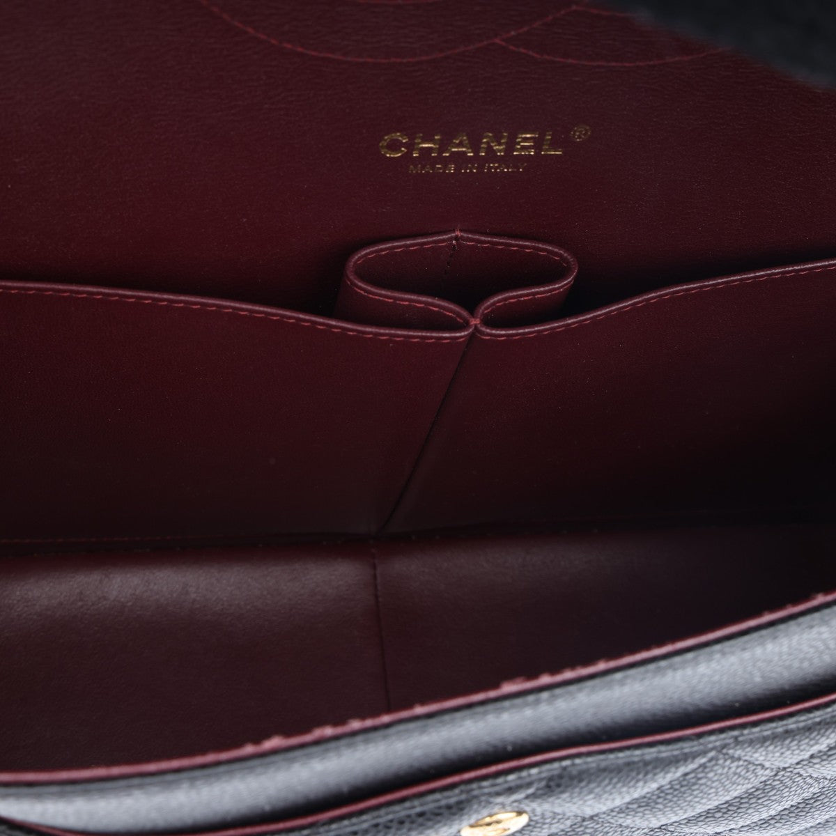 Pre-Owned Chanel Large Caviar Double Flap