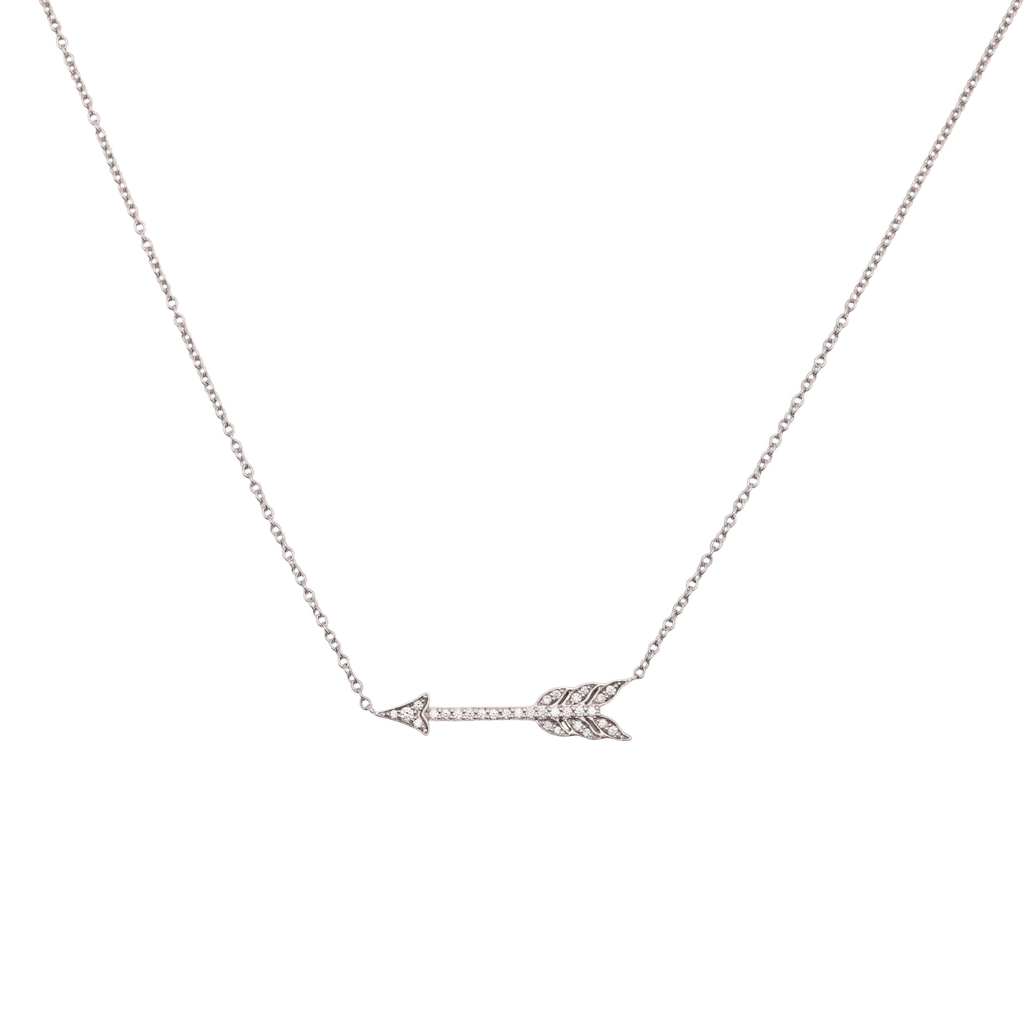 Pre-Owned Tiffany & Co. Diamond Arrow Pendant Necklace