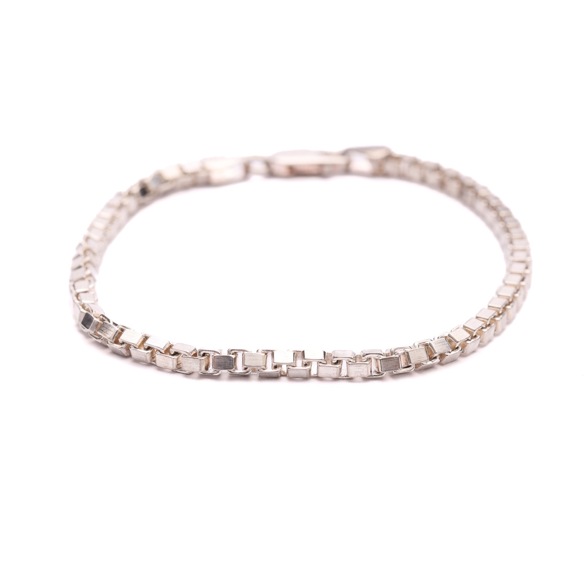 Pre-Owned Made in Italy Box Link Chain Bracelet