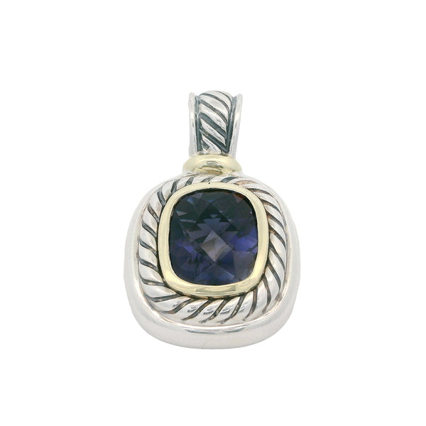 Pre-Owned David Yurman Blue Iolite Albion Enhancer