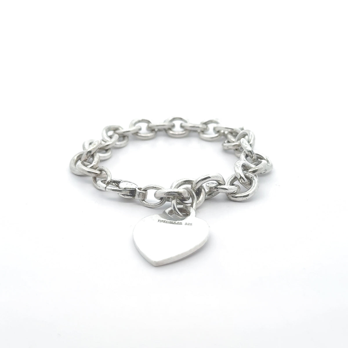 Pre-Owned Tiffany & Co. Heart Tag Charm Bracelet