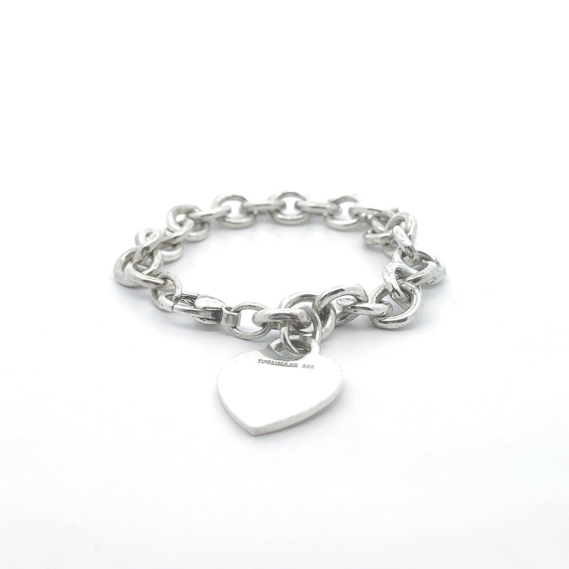 Pre-Owned Tiffany & Co. Heart Tag Charm Bracelet